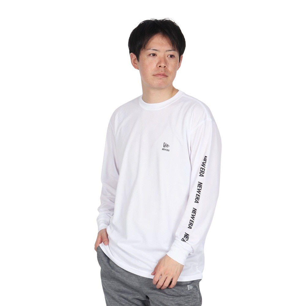 ニューエラ（NEW ERA）（メンズ、レディース）長袖 テック Tシャツ Sleeve Logo レギュラーフィット 14312824