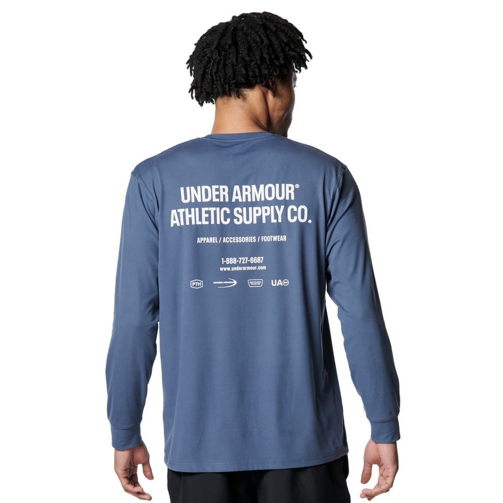 アンダーアーマー（UNDER ARMOUR）（メンズ）モチベート バック グラフィック ロングスリーブTシャツ 6001511 044