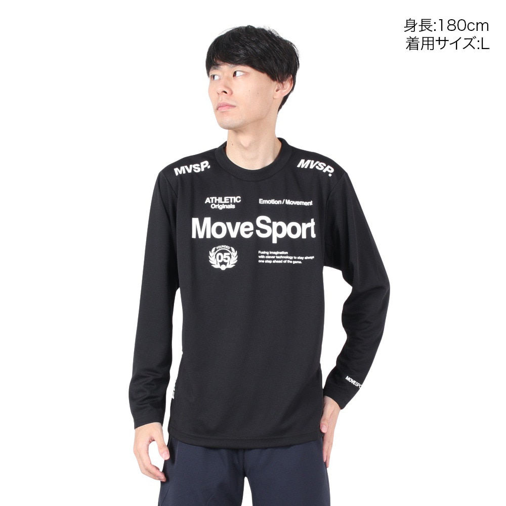 デサント（DESCENTE）（メンズ）オーセンティックロゴ 長袖シャツ ST4FLT00M BK00