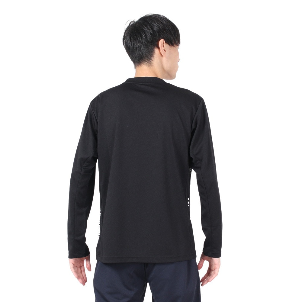 デサント（DESCENTE）（メンズ）オーセンティックロゴ 長袖シャツ ST4FLT00M BK00