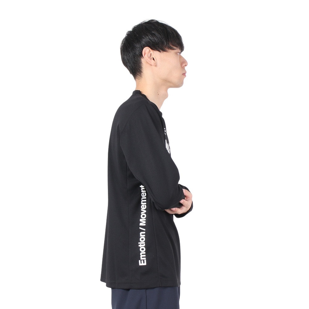 デサント（DESCENTE）（メンズ）オーセンティックロゴ 長袖シャツ ST4FLT00M BK00
