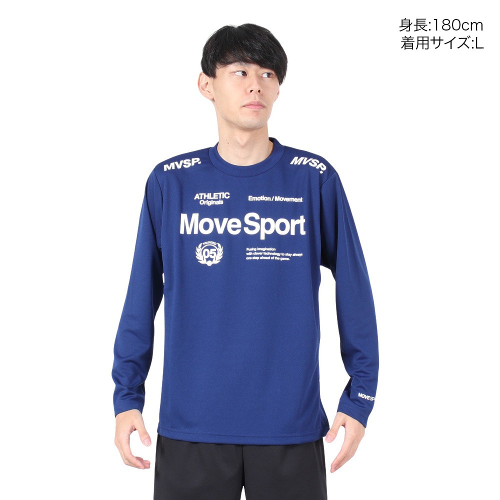 デサント（DESCENTE）（メンズ）オーセンティックロゴ 長袖シャツ ST4FLT00M BL00