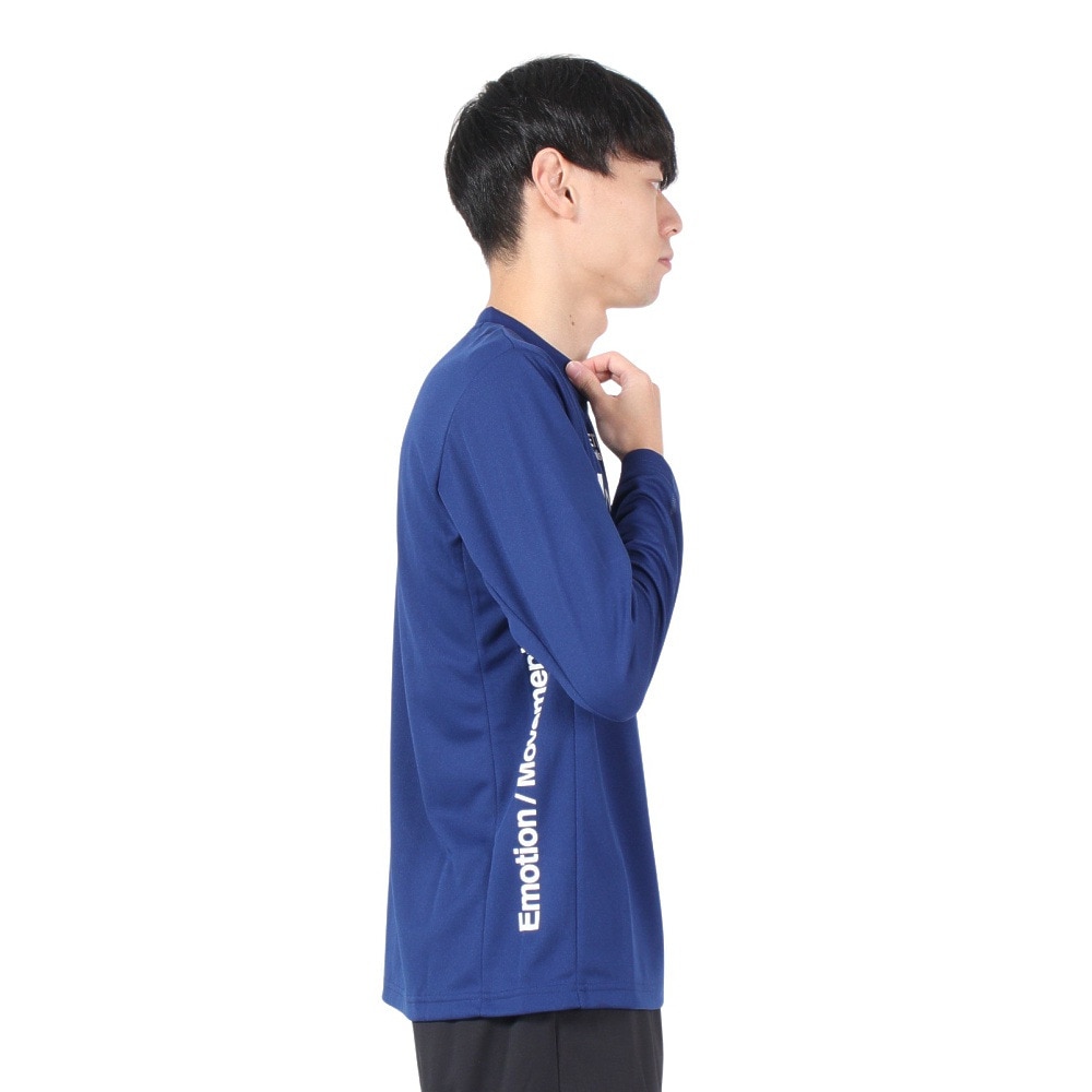 デサント（DESCENTE）（メンズ）オーセンティックロゴ 長袖シャツ ST4FLT00M BL00