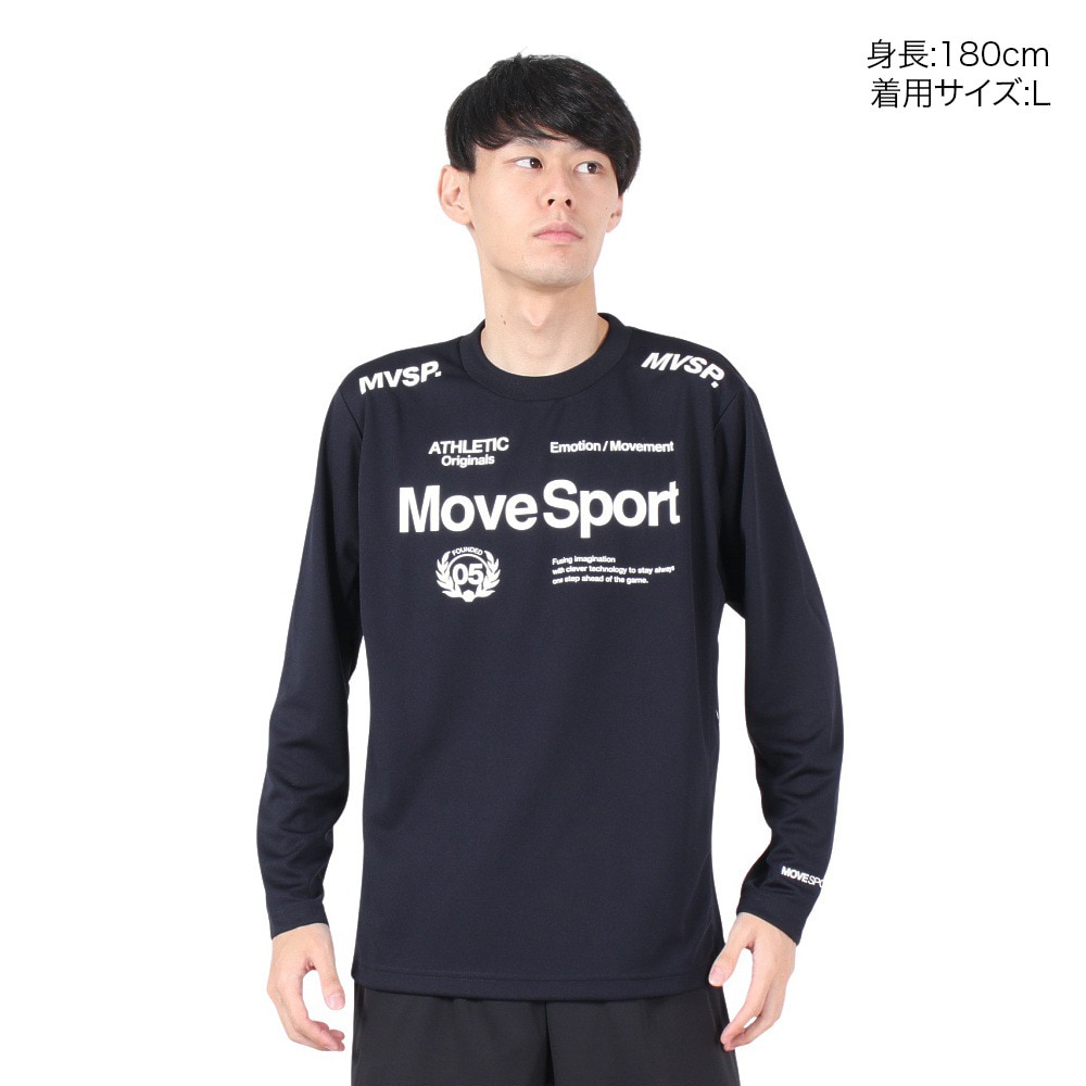 デサント（DESCENTE）（メンズ）オーセンティックロゴ 長袖シャツ ST4FLT00M NV00