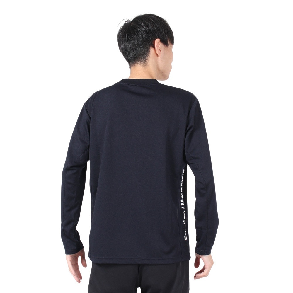 デサント（DESCENTE）（メンズ）オーセンティックロゴ 長袖シャツ ST4FLT00M NV00