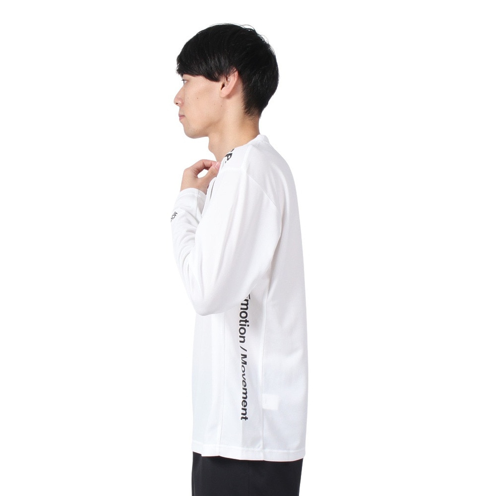 デサント（DESCENTE）（メンズ）オーセンティックロゴ 長袖シャツ ST4FLT00M WH00