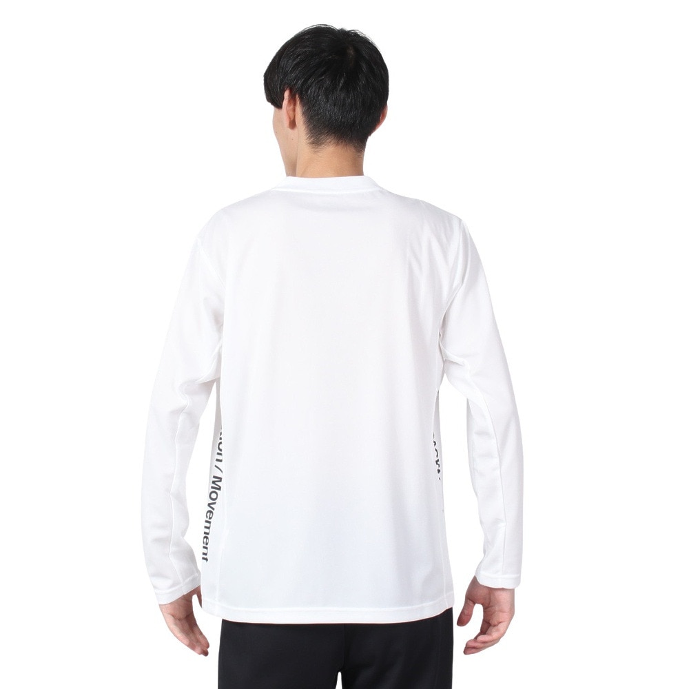 デサント（DESCENTE）（メンズ）オーセンティックロゴ 長袖シャツ ST4FLT00M WH00