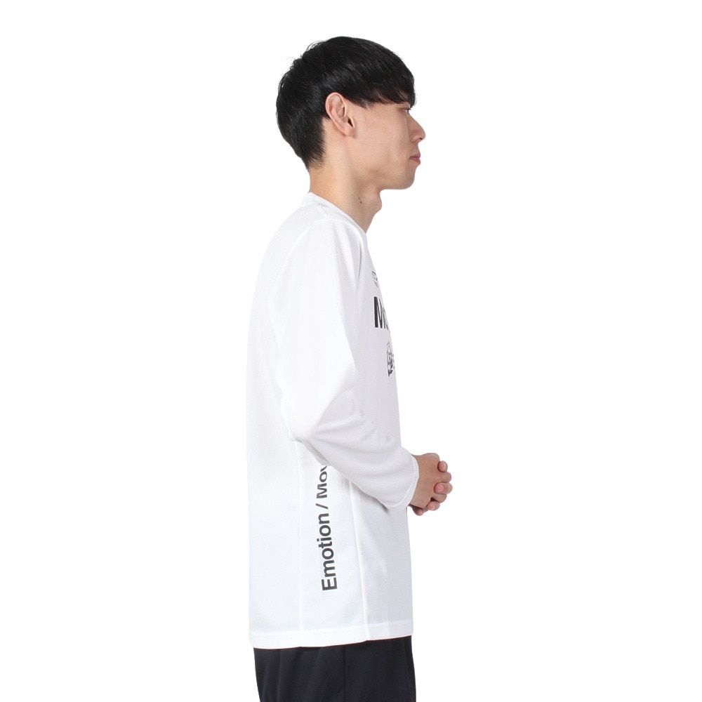 デサント（DESCENTE）（メンズ）オーセンティックロゴ 長袖シャツ ST4FLT00M WH00