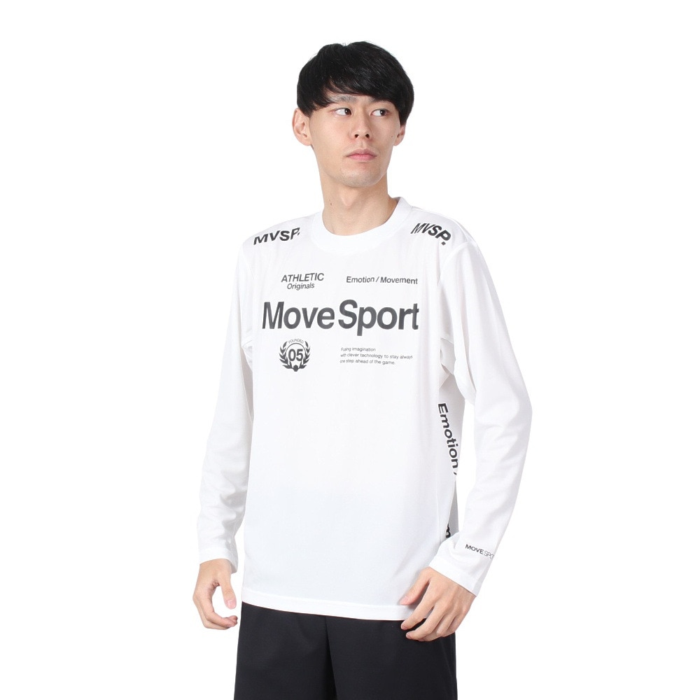 デサント（DESCENTE）（メンズ）オーセンティックロゴ 長袖シャツ ST4FLT00M WH00