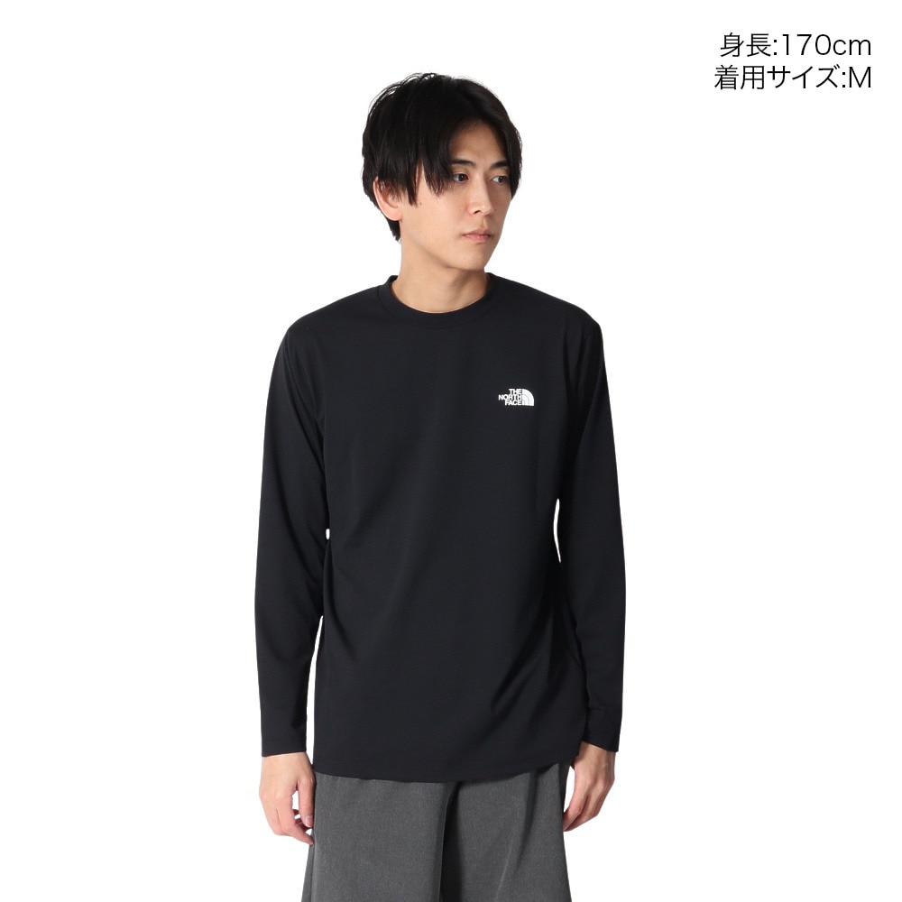 ザ・ノース・フェイス（THE NORTH FACE）（メンズ）ロングスリーブ イーエス エイトノット長袖 Tシャツ NT32582 K