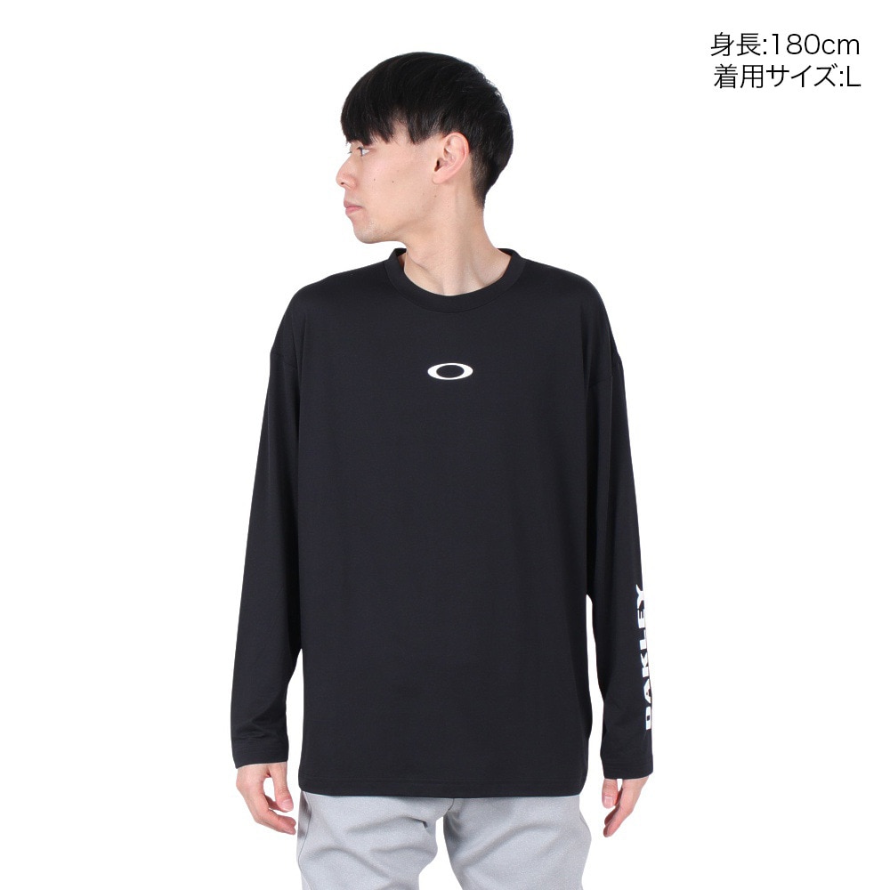 オークリー（OAKLEY）（メンズ）Enhance Qd 長袖Tシャツ Bold Evo 4.0 FOA407657-02E
