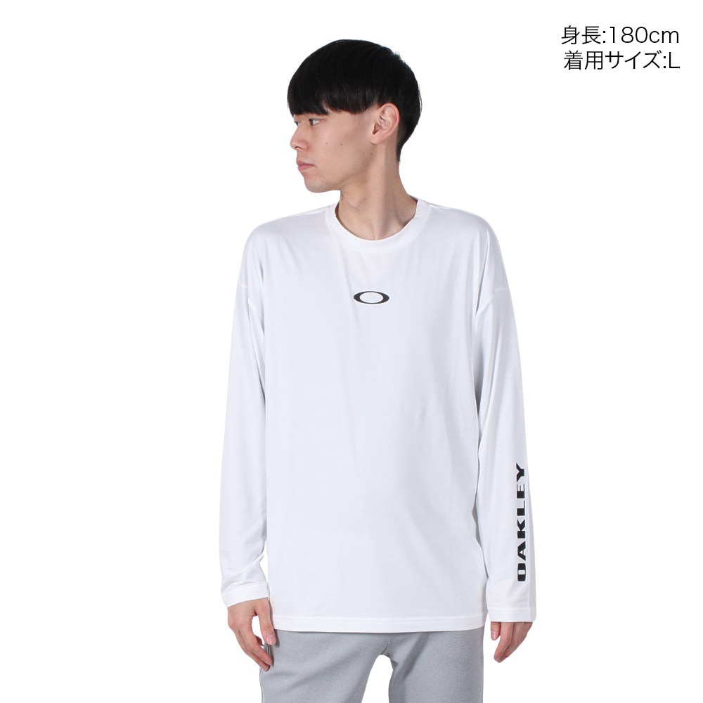 オークリー（OAKLEY）（メンズ）Enhance Qd 長袖Tシャツ Bold Evo 4.0 FOA407657-100