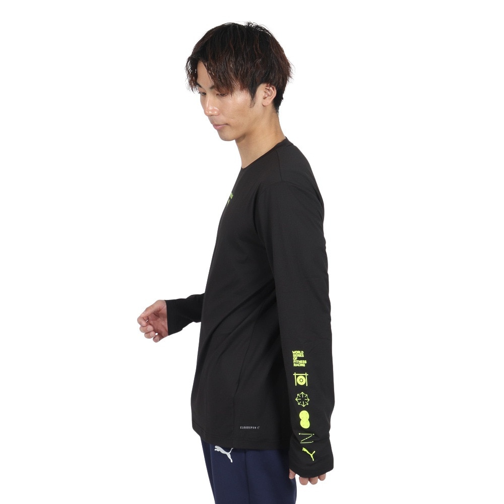 プーマ（PUMA）（メンズ）PUMA×HYROX クラウドスパン ロングスリーブTシャツ 526890 01 BLK
