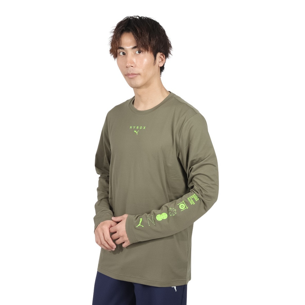 プーマ（PUMA）（メンズ）PUMA×HYROX クラウドスパン ロングスリーブTシャツ 526890 81 KHK