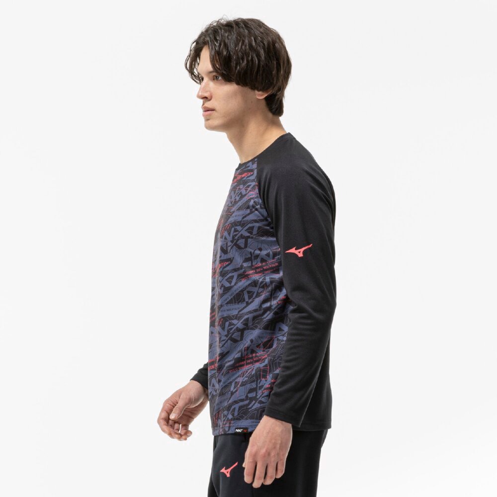 ミズノ（MIZUNO）（メンズ、レディース）N-XT 長袖Tシャツ 32JAC74509