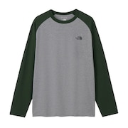 (メンズ)ロングスリーブ ES ベースボールTシャツ NT82591 ZA