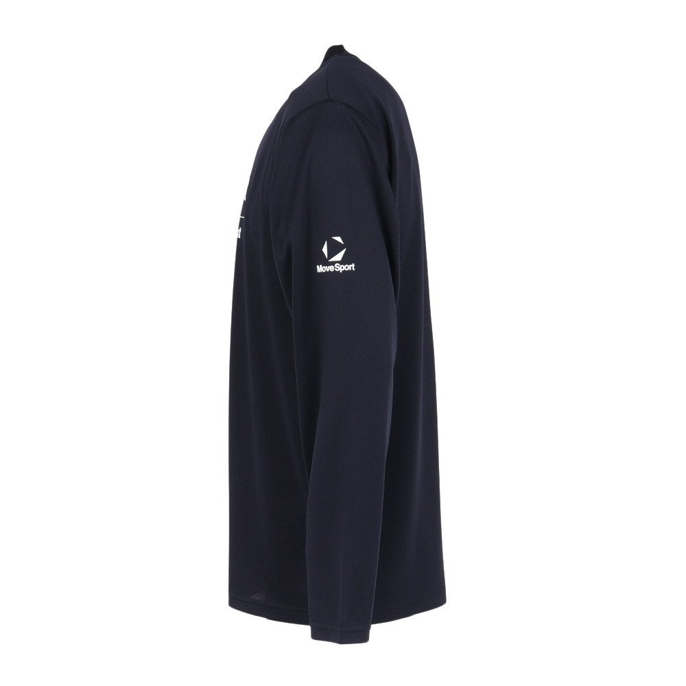 デサント（DESCENTE）（メンズ）長袖プリントTシャツ ST6SLTX1MB NV00