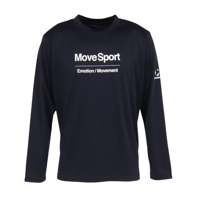 デサント（DESCENTE）（メンズ）長袖プリントTシャツ ST6SLTX1MB NV00 