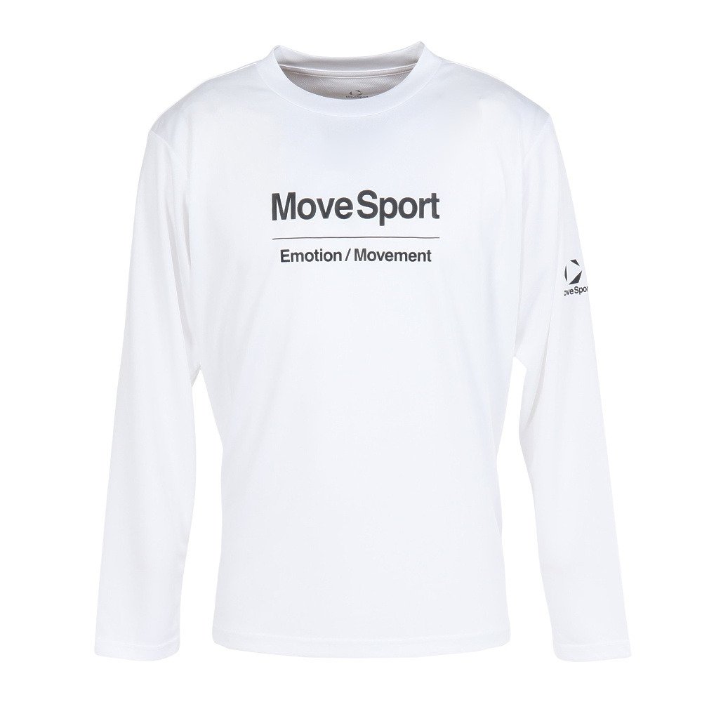 デサント（DESCENTE）（メンズ）長袖プリントTシャツ ST6SLTX1MB WH00