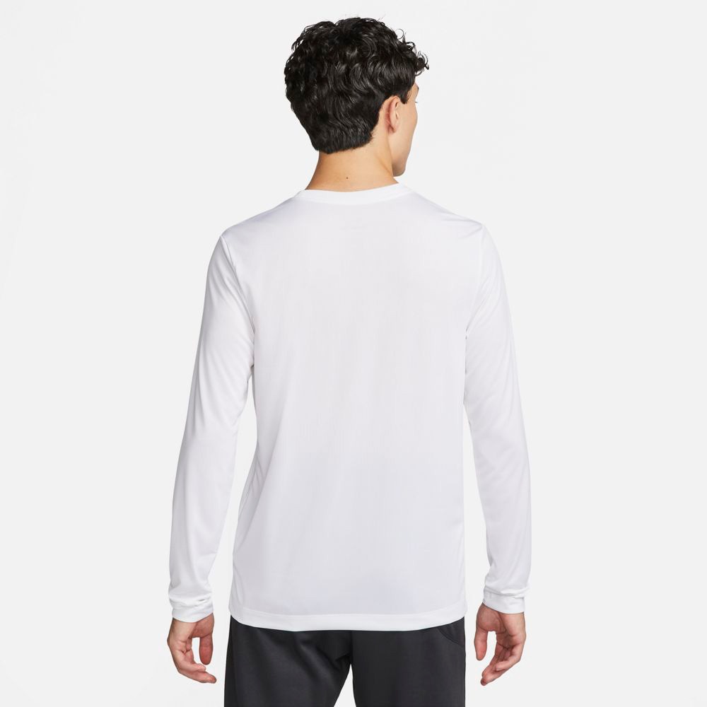 ナイキ（NIKE）（メンズ）Tシャツ 長袖 ロンT ドライフィット レジェンド フィットネス 速乾 ワンポイント シンプル DX0994-100