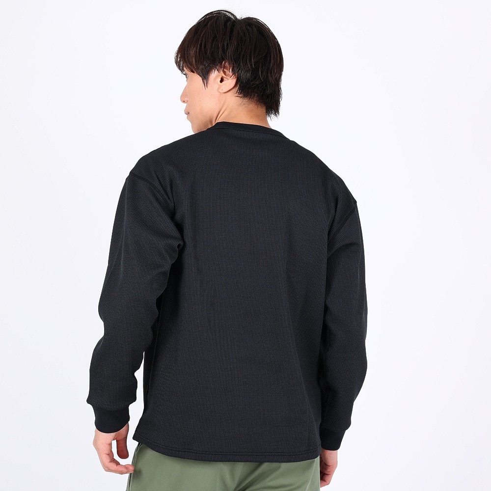 デサント（DESCENTE）（メンズ）S.F.TECH ソフトワッフルクルーシャツ DX-C2701XB BK