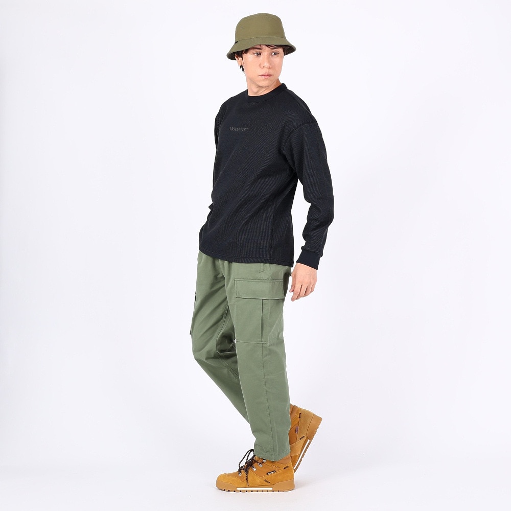デサント（DESCENTE）（メンズ）S.F.TECH ソフトワッフルクルーシャツ DX-C2701XB BK