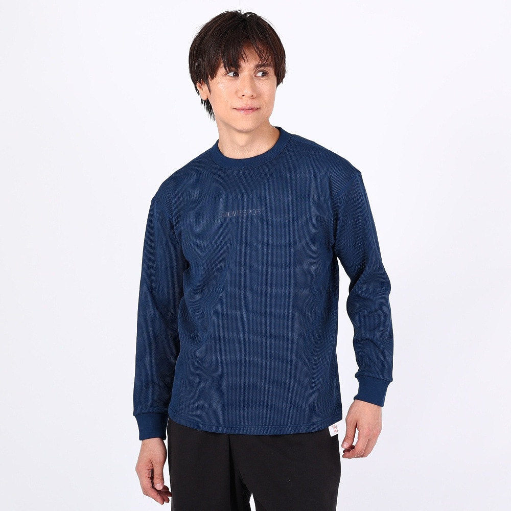 デサント（DESCENTE）（メンズ）S.F.TECH ソフトワッフルクルーシャツ DX-C2701XB NV