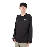 (メンズ)テック 長袖Tシャツ 632962 01 BLK