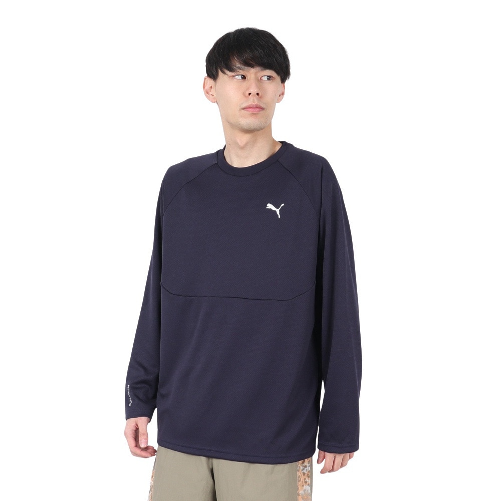 プーマ（PUMA）（メンズ）テック 長袖Tシャツ 632962 16 NVY