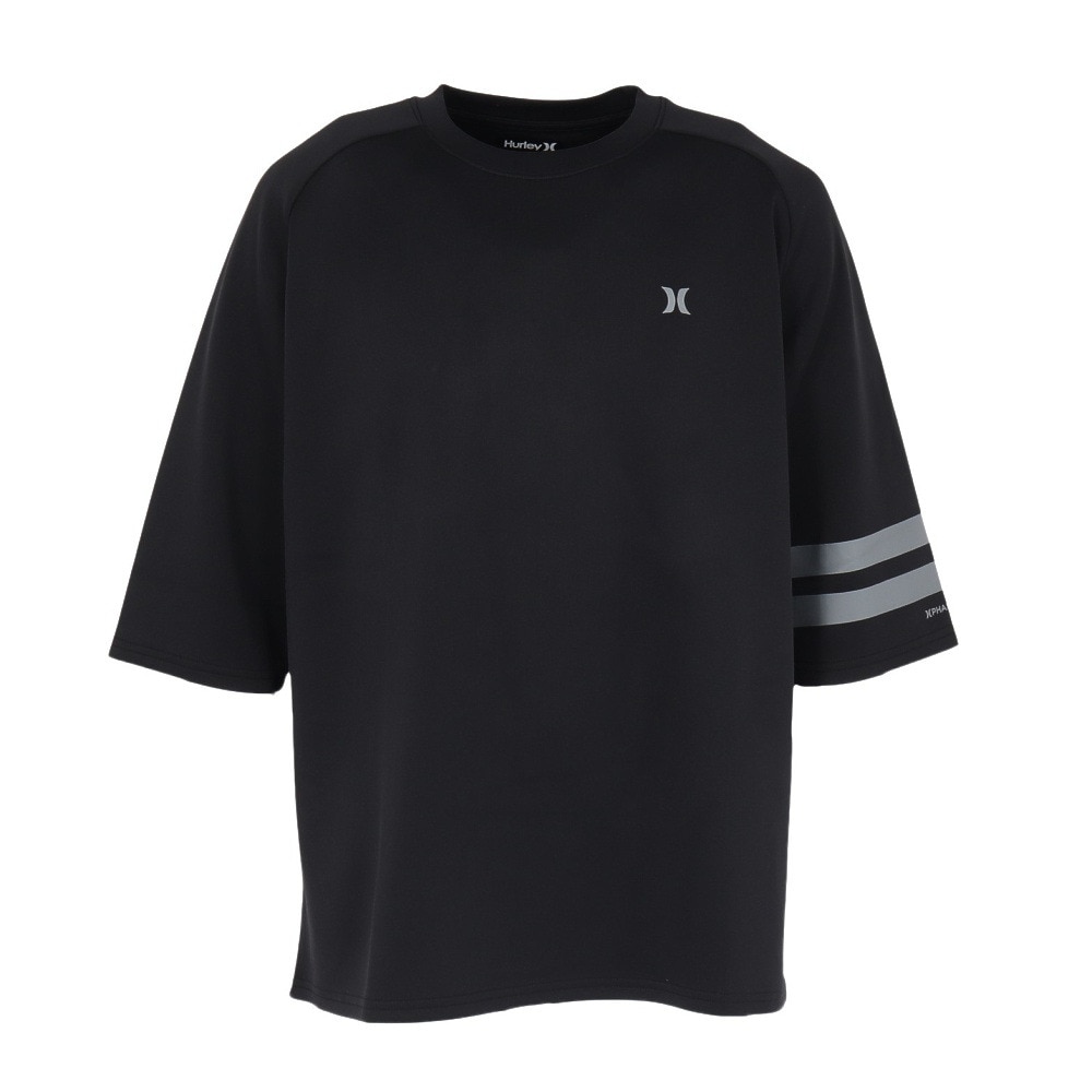 ハーレー（HURLEY）（メンズ）ファントム サマー スウェット ハーフスリーブ Tシャツ MCHS251133-BLK