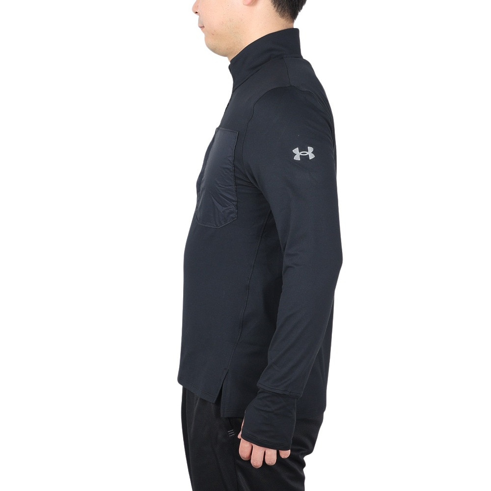 アンダーアーマー（UNDER ARMOUR）（メンズ）RUN TRAIL QUARTER ZIP シャツ 1383244 001