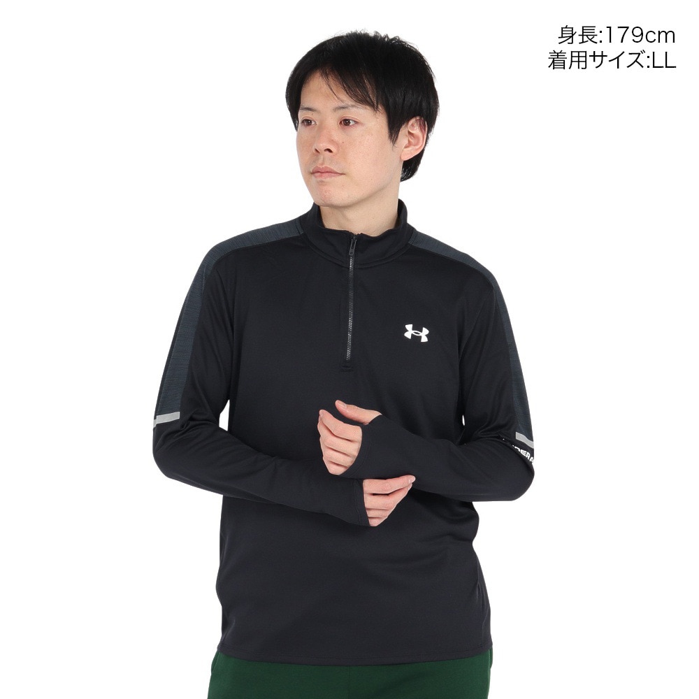 アンダーアーマー（UNDER ARMOUR）（メンズ）テック ユーティリティー 1/4ジップ Tシャツ 1385977 002