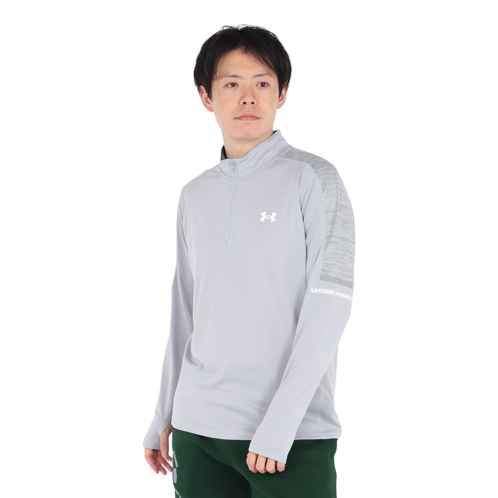 アンダーアーマー（UNDER ARMOUR）（メンズ）テック ユーティリティー 1/4ジップ Tシャツ 1385977 011