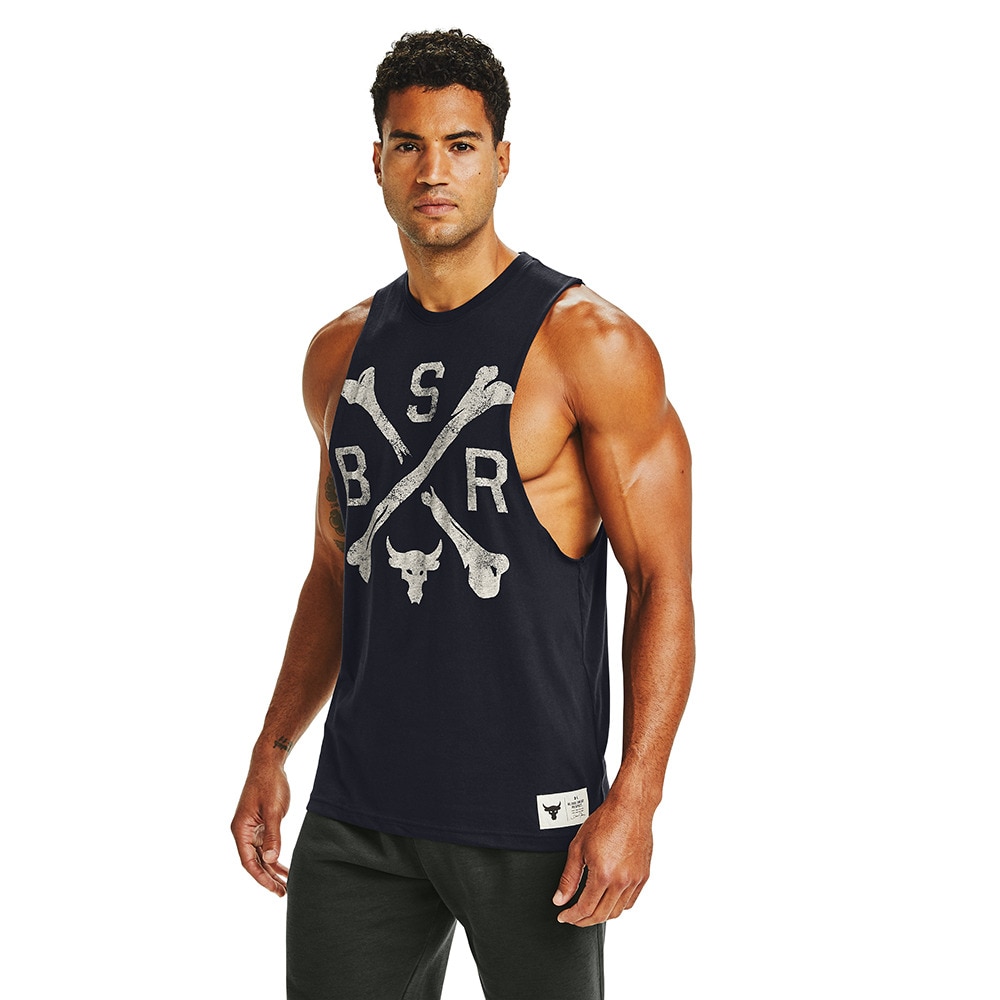  PROJECT ROCK BLOOD SWEAT RESPECT タンクトップ 1360741 BLK/SUW AT