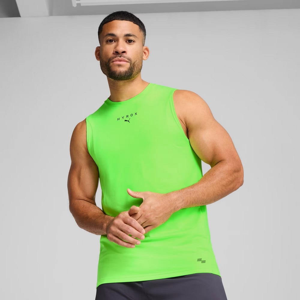 プーマ（PUMA）（メンズ）PUMA×HYROX トレーニング クラウドスパン タンクトップ 526889 48 FGRN