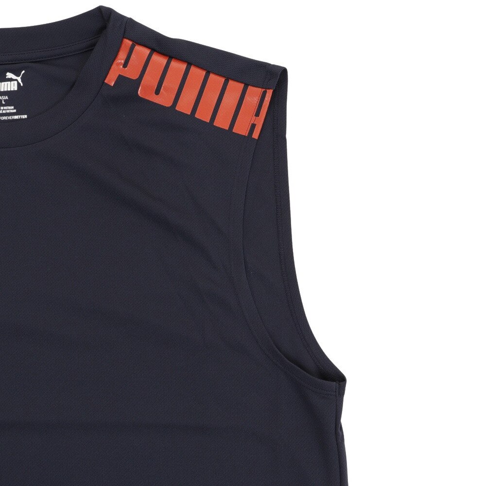 プーマ（PUMA）（メンズ）接触冷感 ドライプラスクール スリーブレス Tシャツ 522292 43 NVY★★★