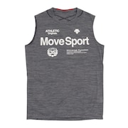 デサント（DESCENTE）（メンズ）Move Sport ヘザーノースリーブシャツ BRZ+ DMMTJA55 BKM