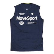 デサント（DESCENTE）（メンズ）Move Sport ヘザーノースリーブシャツ BRZ+ DMMTJA55 NVM