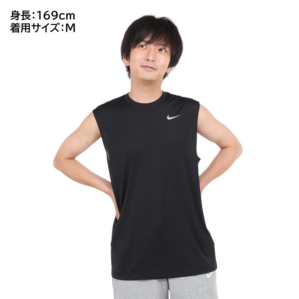 ナイキ（NIKE）（メンズ）ノースリーブ メンズ 黒 ドライフィット レジェンド DX0992-010 Dri-FIT スリーブレス