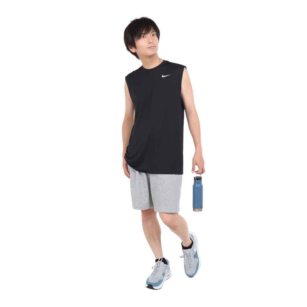 ナイキ（NIKE）（メンズ）ドライフィット レジェンド スリーブレス フィットネス Tシャツ DX0992-010 ノースリーブ メンズ 黒 