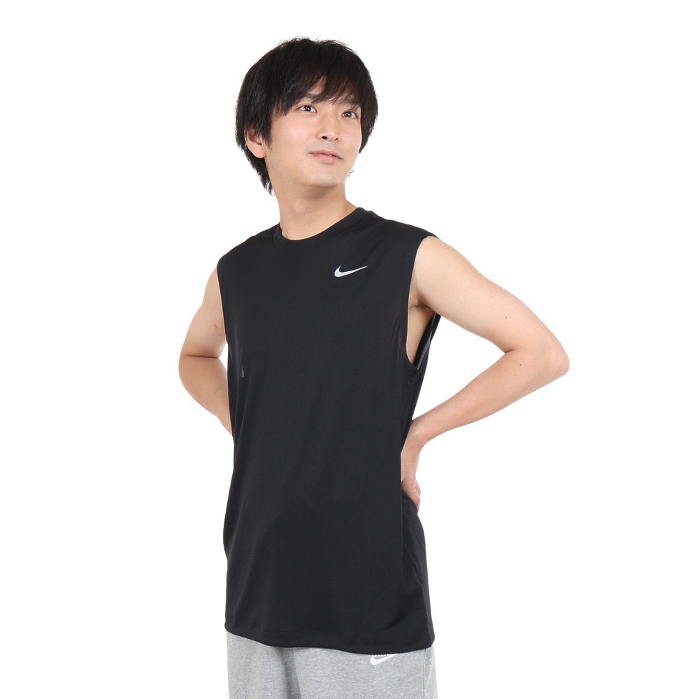 ナイキ（NIKE）（メンズ）ノースリーブ メンズ  黒 ドライフィット レジェンド DX0992-010 Dri-FIT スリーブレス