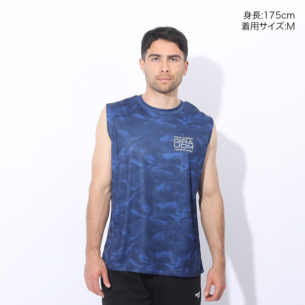 ジローム（GIRAUDM）（メンズ）ドライプラスクール シャインブロック メッシュ ノースリーブ CT4S0018-TR863-GRSD NVY