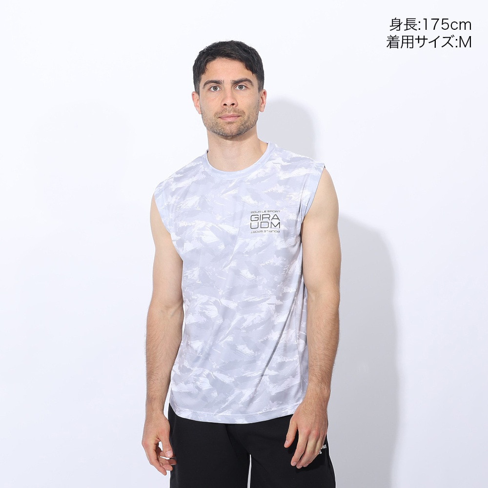 ジローム（GIRAUDM）（メンズ）ドライプラスクール シャインブロック メッシュ ノースリーブ CT4S0018-TR863-GRSD WHT