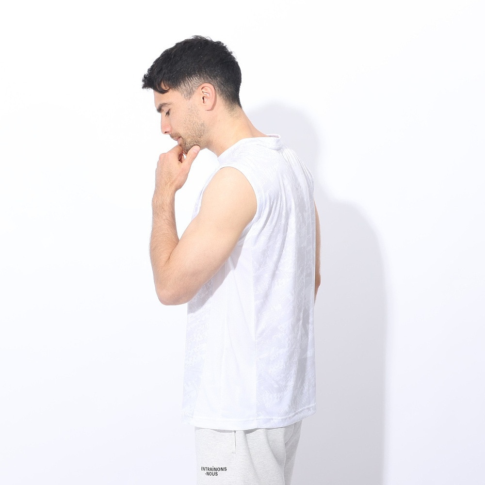 ジローム（GIRAUDM）（メンズ）ドライプラスクール シャインブロック メッシュ ノースリーブTシャツ CT4S0019-TR863-GRSD WHT