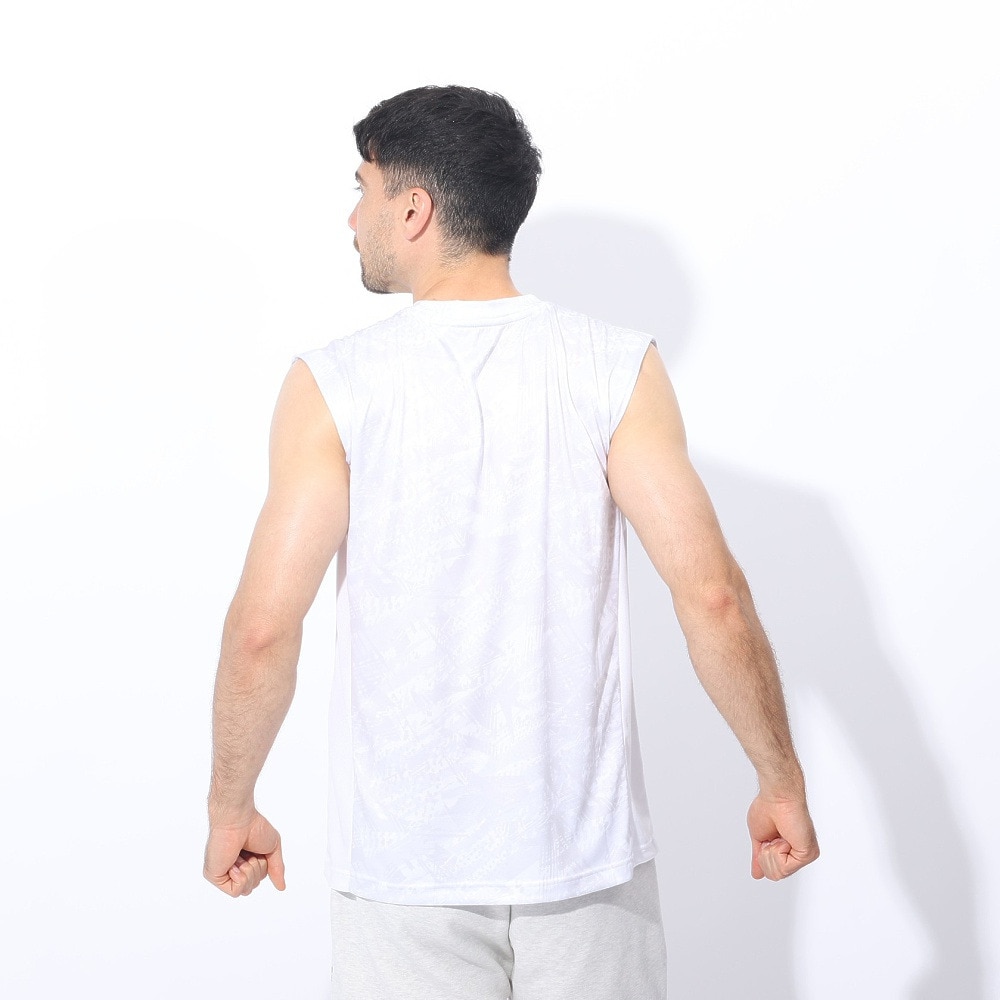 ジローム（GIRAUDM）（メンズ）ドライプラスクール シャインブロック メッシュ ノースリーブTシャツ CT4S0019-TR863-GRSD WHT