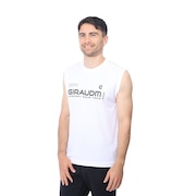 ジローム（GIRAUDM）（メンズ）ドライプラスクール シャインブロック メッシュ ノースリーブTシャツ CT4S0031-TR863-GRES WHT