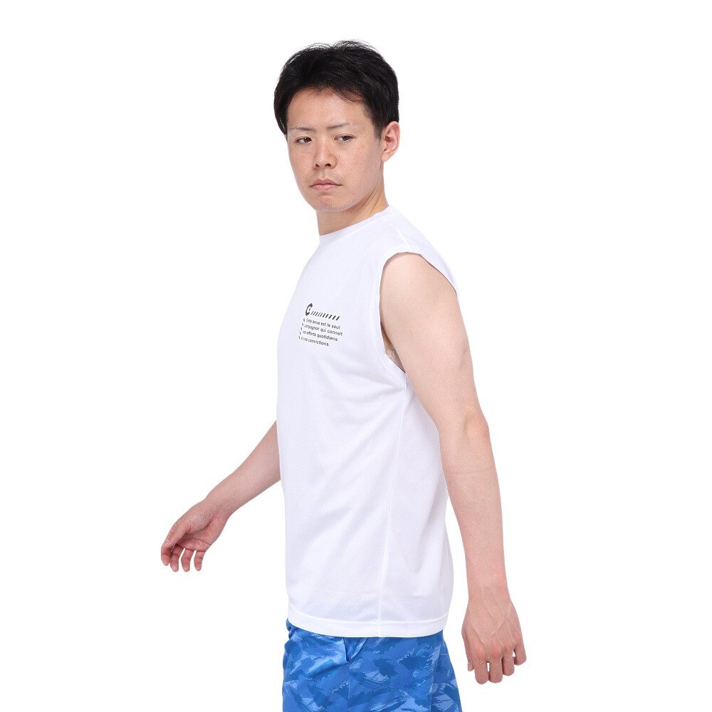 ジローム（GIRAUDM）（メンズ）ドライプラス メッシュ ノースリーブ CT4S0032-TR863-GRES WHT
