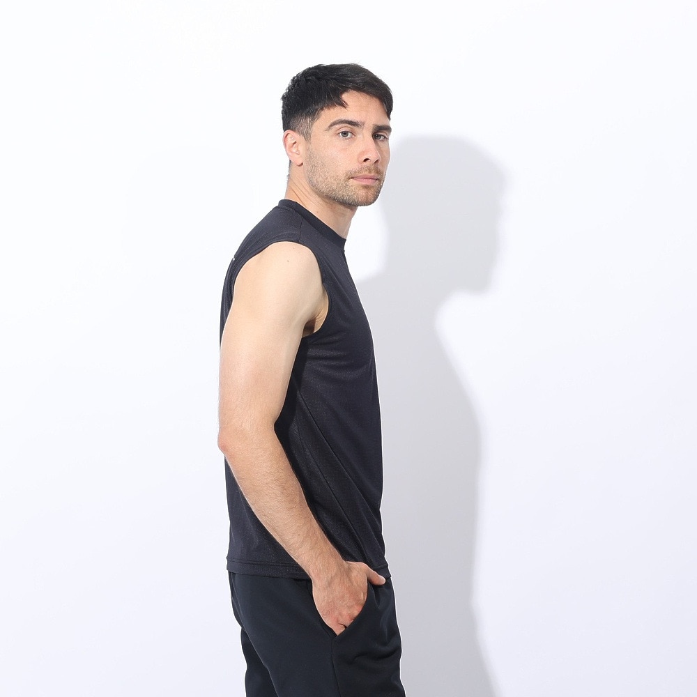 ジローム（GIRAUDM）（メンズ）ドライプラス メッシュ ノースリーブTシャツ CT4S0033-TR863-GRES BLK