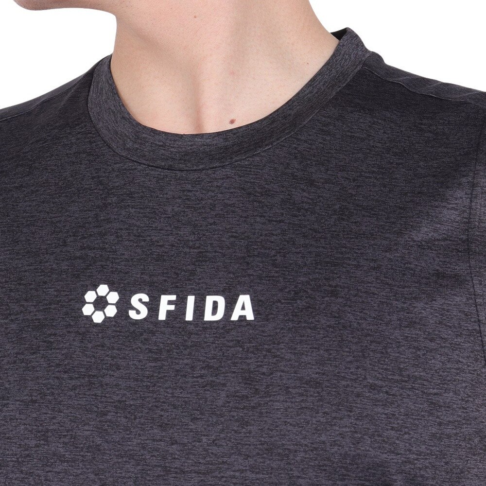 スフィーダ（SFIDA）（メンズ）COOLTECT SFIDA TR ノースリーブシャツヘザー SA-24X23 BLK