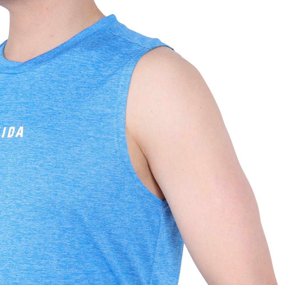 スフィーダ（SFIDA）（メンズ）COOLTECT SFIDA TR ノースリーブシャツヘザー SA-24X23 BLU
